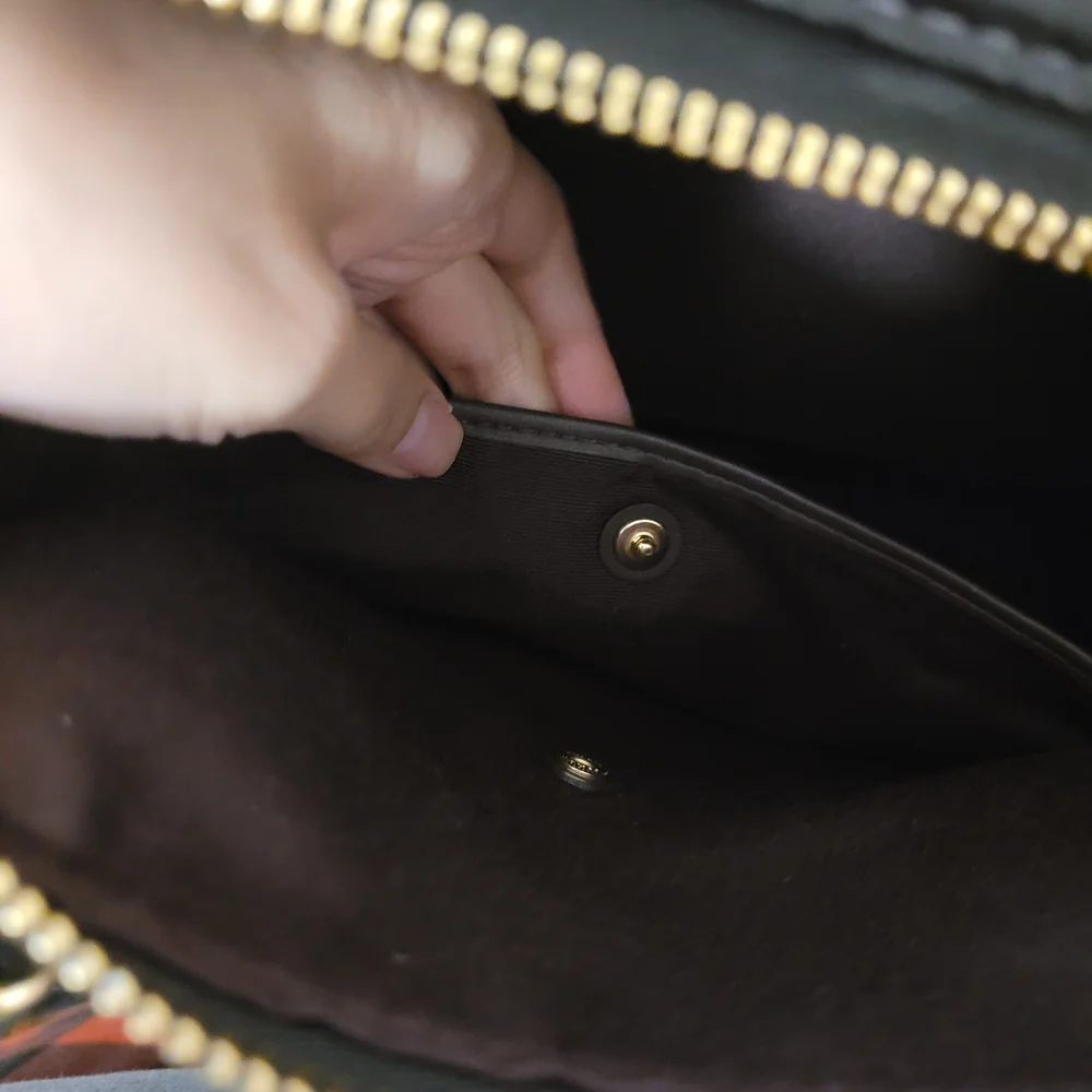 Coach Rowan Large Satchel Bag Black CV960 Black/Gold - Picture 6 of 14